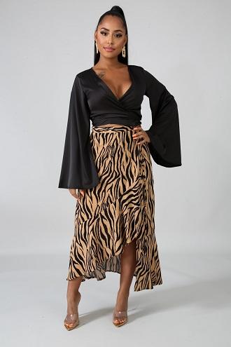 Dominique Animal Print Women's Skirt - Miss Mafia
