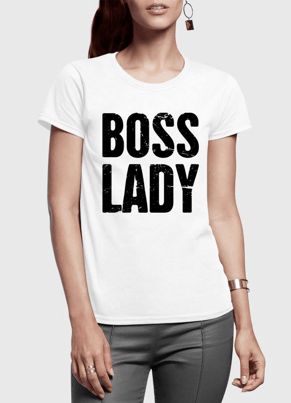 Boss Lady Half Sleeves Women T-shirt