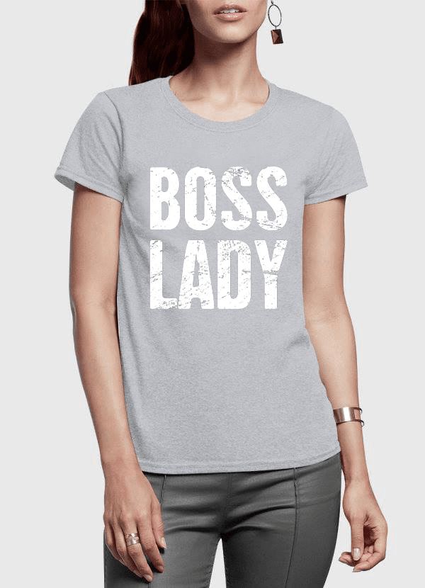 Boss Lady Half Sleeves Women T-shirt
